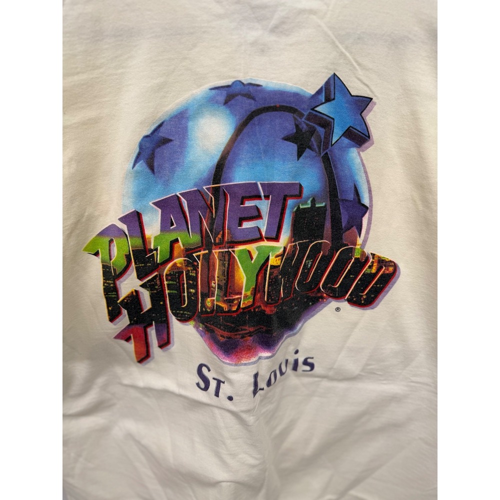 Vintage Planet Hollywood St Louis T Shirt White Size‎ XL